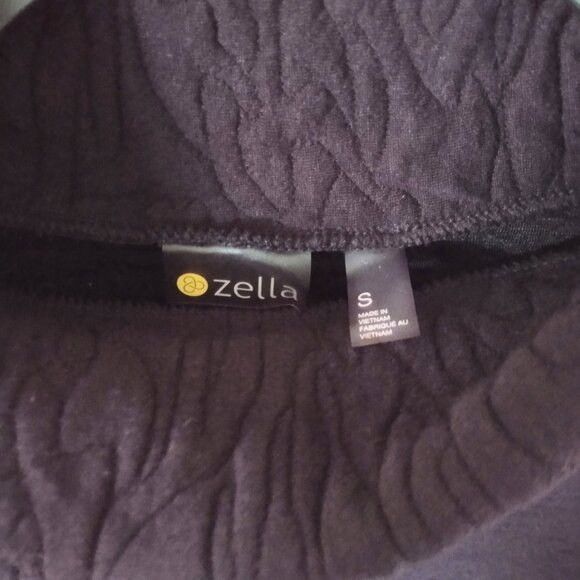 Zella Carey Jacquard Knit Funnel Neck Pullover in Purple Nebula Size S - Picture 3 of 3